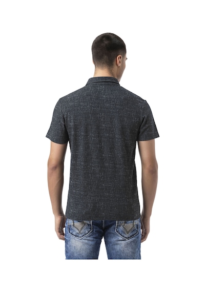 Cipo & Baxx Erkek Polo Yaka Regular Fit Kısa Kollu Pamuklu Tişört Ct825 Siyah