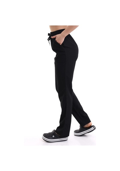Alpaka Unisex Pantolon Bel Lastikli - Siyah