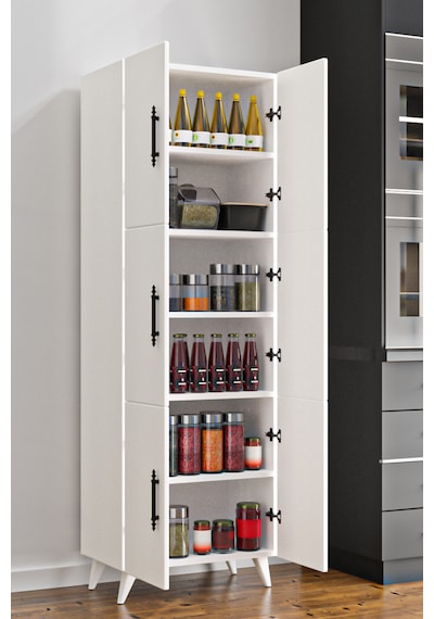 Ae-3010 Nehir Beyaz Çok Amaçlı Mutfak Dolabı & Banyo Dolabı, Kile