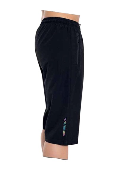 Crozwise Erkek Kapri Spor Lycra 8040 Siyah