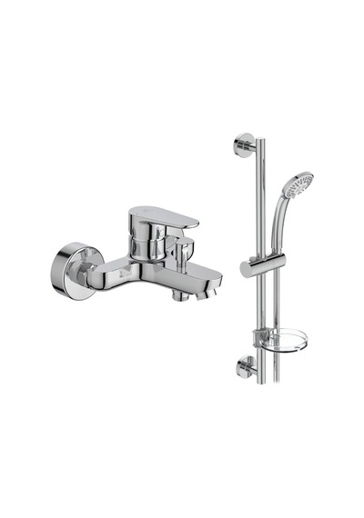 Ideal Standard Cerafine O Banyo Bataryası + Idealrain Duş Seti, 2 Fonksiyonlu, Krom, 2 Parça Is.35.02.01.01 Krom