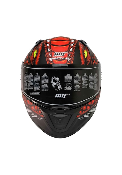 Mts Pro Helmets M-801 Snake Full Face Motosiklet Kaskı Draglac Red