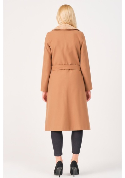 Z6671 Dewberry Bayan Palto-camel Camel