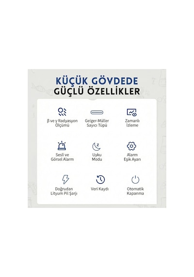 Gc-02 Geiger Sayacı Nükleer Radyasyon Test Cihazı