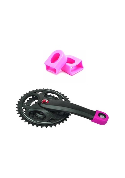 Bisiklet Aynakol Kılıfı Takımı Crank Boot Pembe