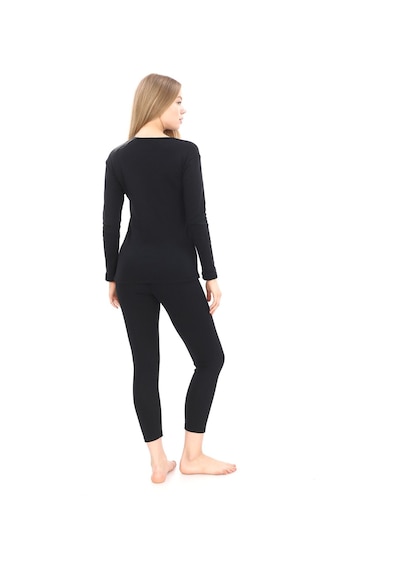 Sauna Suit Siyah Unisex Kışlık Termal Içlik, Sıcak Tutan Pamuklu Yakmayan, Termal Takım, Termal Fanila Iclik Siyah