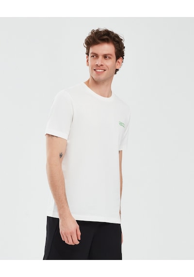 Skechers Graphic T-Shirt M Short Sleeve Erkek Kırık Beyaz Tshirt S241054-102