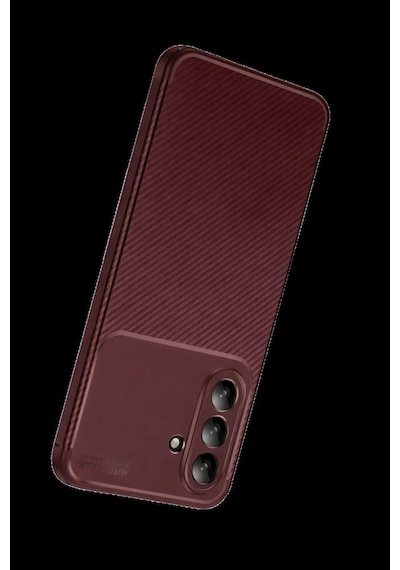 Samsung Galaxy Uyumlu S26 Fe Auto Focus Karbon Kapak - Bordo Bz8683140982683