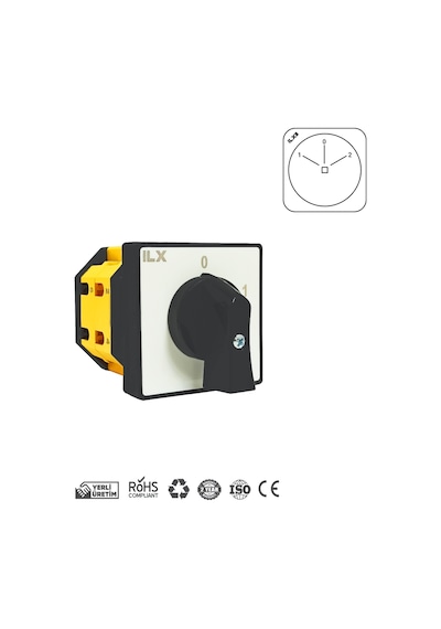 Ilx P6 Kutup Değiştirici Tip 2x25 Pako Şalter İl-xp6-c02-025