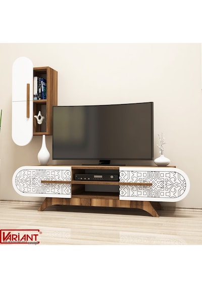 Variant Defne Tv Ünitesi Tv Sehpası ( Ceviz - Beyaz )