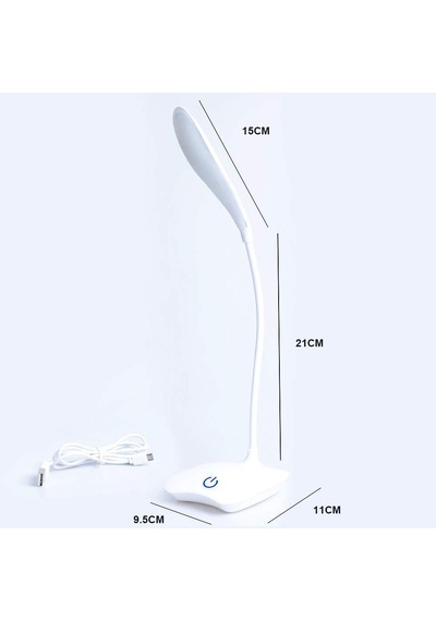 Dekoratif Dokunmatik Eye Şarjlı 36cm Led Masa Lambası Çok Renkli