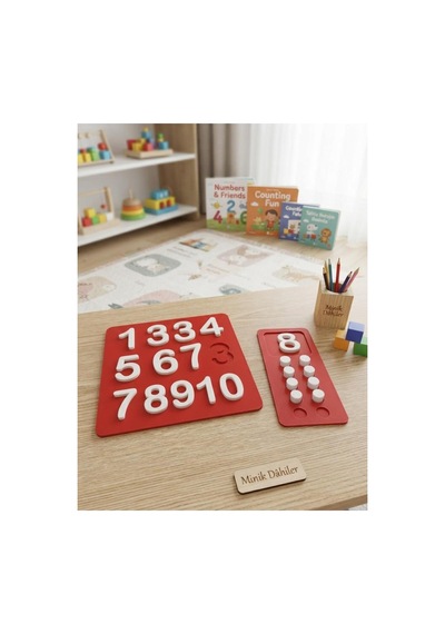 Montessori Rakam Ve Sayı Sayma Eğitici Materyal Seti