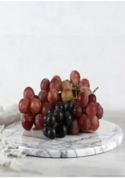 Akayev Mermer 20 Cm Leylak Yuvarlak Sunum Tabağı Leylak