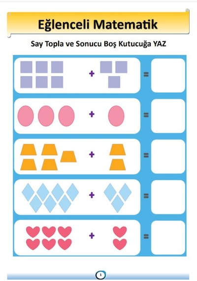 Okul Öncesi Ve Birinci Sınıflar Eğlenceli Matematik Kitap Seti