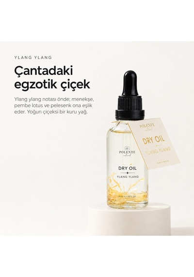 Ylang Ylang Dry Oil, Çok Amaçlı Kuru Yağ, 50 Ml 0.3 ML