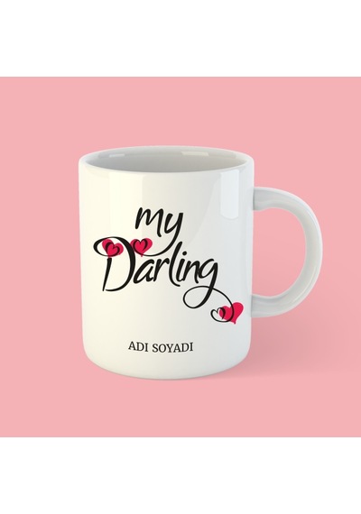 My Darling Beyaz Bardak Kupa
