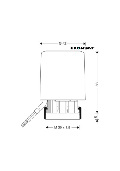 Honeywell M100-bg Termal Tahrikli Vana Motoru 220v Fan-coil Lineer Aktüatör Hvac On/off Motor