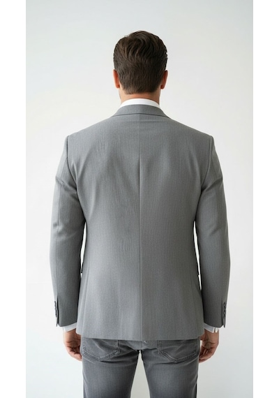 Plus Scorpion Erkek Blazer Ceket Twill Puntolu Kırlangıç Yaka 2 Düğmeli Çift Yırtmaçlı Slim Fit Açık Gri Plus Scorpion Erkek Blazer Ceket Twill Puntolu Kırlangıç Yaka 2 Düğmeli Çift Yırtmaçlı Slim Fit Açık Gri