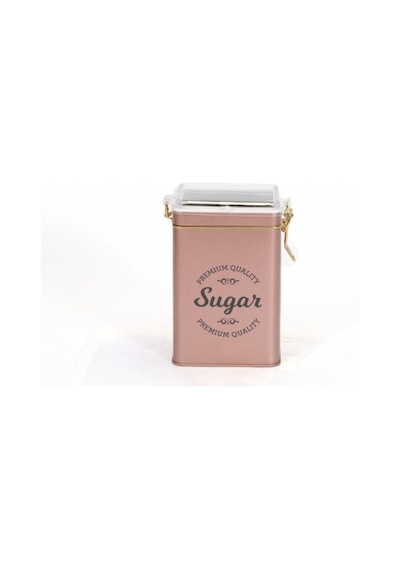 Sn Sugar Rose Desenli Kilitli Kapaklı Dikdörtgen Metal Saklama Kabı, 7.5 X 10 X 15 Cm, 1 Lt Çok Renkli