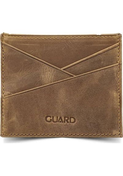 Guard Antik Taba Hakiki Deri Kartlık