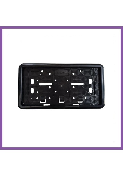 Bezos Çerçeveli Motosiklet Plakalık Plaka Altlığı Siyah 26x17cm 1 Adet Bzoshb