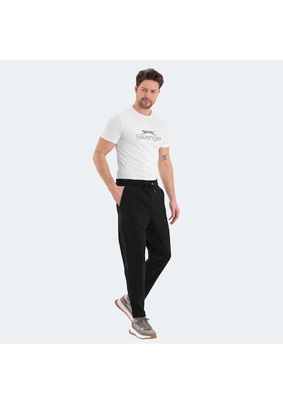 Slazenger KENNARD Erkek Fermuar Cepli Siyah Eşofman Altı