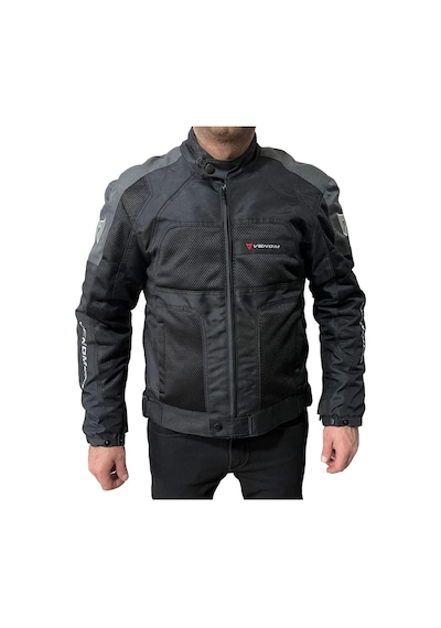 Dynamic 4 Mevsim Siyah Gri Motosiklet Montu