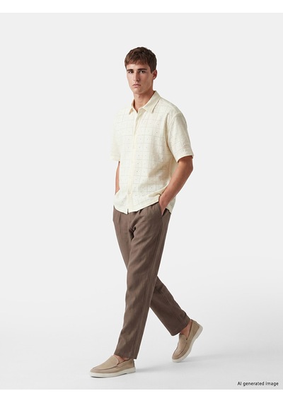 Lcw Vision Ekru Regular Fit Erkek Gömlek