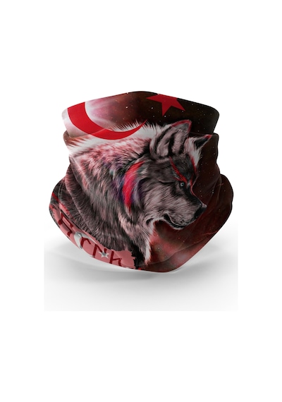 Bebo Store Extreme Outdoor Spor , Motorcu Ve Bisiklet Kullananlara Özel Desenli Buff Boyunluk Bandana Balaklava Kurt-214 Çok Renkli