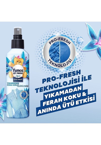 Yumoş Jet Fresh Sprey Lilyum 3 x 200 ML + Orkide 3 x 200 ML