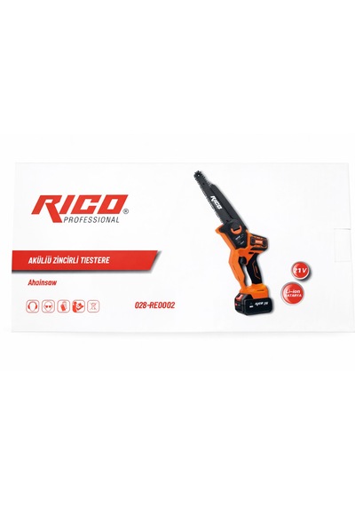 Rico Profesyonel 21v 4.0ah Çift Akülü Zincirli Testere