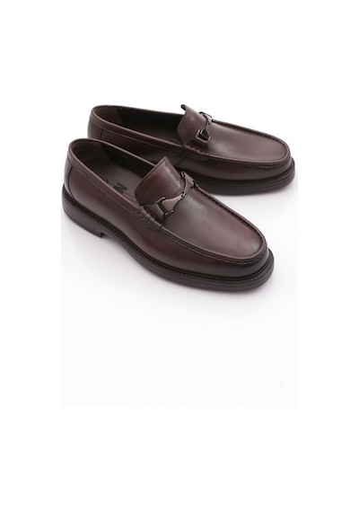 Dgn 2459-2 Erkek Loafer Ayakkabı Kahve Antik