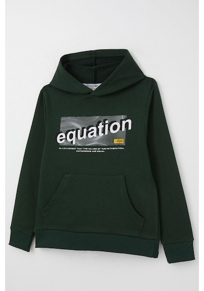 Breeze Erkek Çocuk Sweatshirt Yazı Baskılı Kanguru Cepli Kapüşonlu 8-14 Yaş, Koyu Yeşil Koyu Yeşil Breeze Erkek Çocuk Sweatshirt Yazı Baskılı Kanguru Cepli Kapüşonlu 8-14 Yaş, Koyu Yeşil Koyu Yeşil