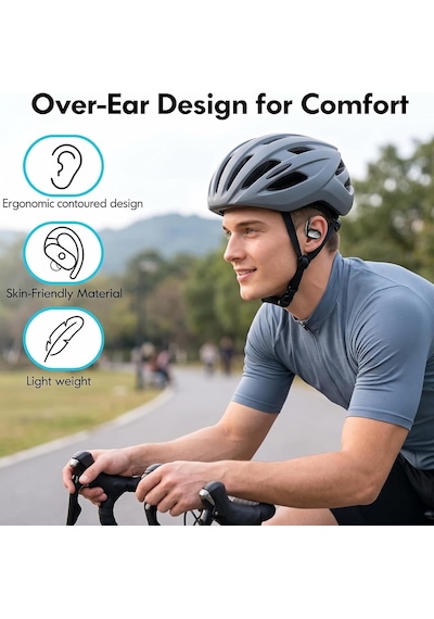 Kablosuz Kulaklıklar Bluetooth Kulaklıklar Spor, Derin Bas Sesli Kulak İçi Kulaklıklar, 60 Saat Çalma Süresi Kula