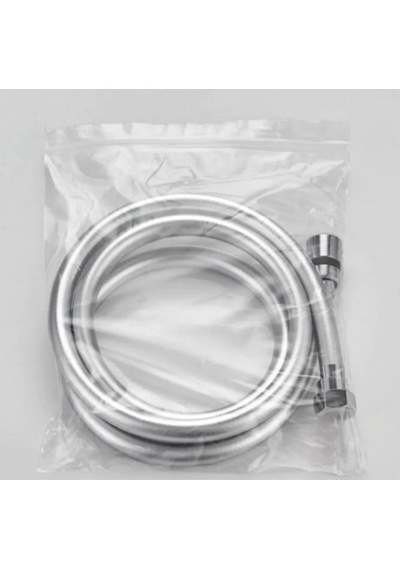 Banyo Duş Hortumu Gümüş Pvc Yüksek Basınca Dayanıklı 1.5m Beyaz