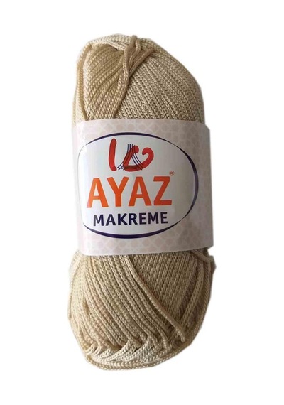 Angel Çanta Aksesuar 100 Gram Polyester Makrome No:10 Bej