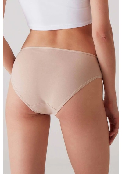 Pierre Cardin Kadın 5'li Ekonomik Paket Ten 2957 No Show Classic Pamuklu Basic Külot