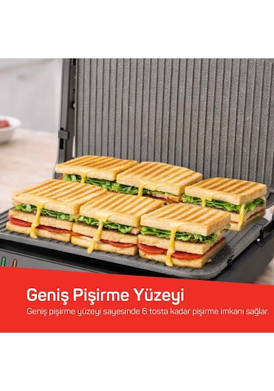 Arzum AR2094 Tostçu Delux Izgara Ve Tost Makinesi