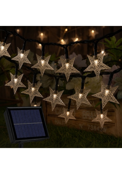 8 Metre Yıldızlı Led Işıklı Ip65 Solar Led Light Güneş Enerjili Gün Işığı Led Işık Bahçe Aydınlatma