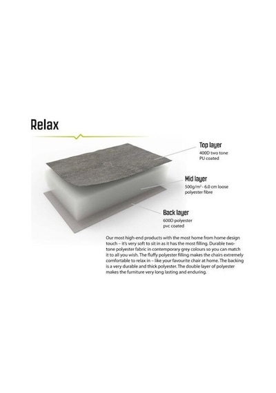 Outwell Trinity Lake Tüm Relax Koltuklarla Uyumlu Yastıklı Ayaklık Gri