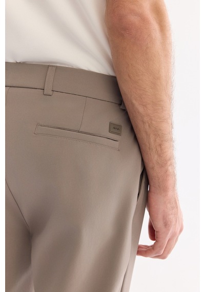 Avva Erkek Vizon Yanı Lastikli Kırışmaz Teknik Kumaş Slim Fit Chino Pantolon A61y3077