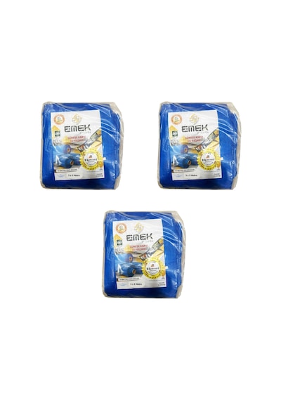 Emek Çadır Kumaşı Branda Tente Uv Güneşlik Gölgelik Koruma Yağmur Su Geçirmez - 3x5 Metre - 3 Paket