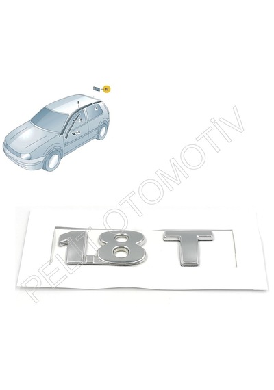 Golf 4 Bagaj Kapak 1.8t Krom Yazı 3b0853675a