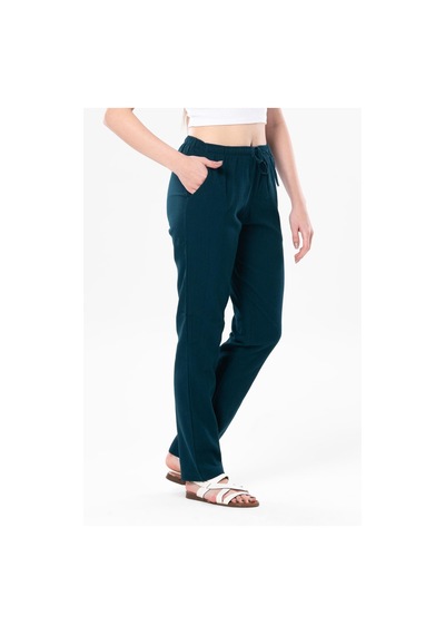 Eliş Şile Bezi Şile Bezi Çift Cepli Unisex Yazlık Pantolon Petrol Ptrl-petrol Petrol