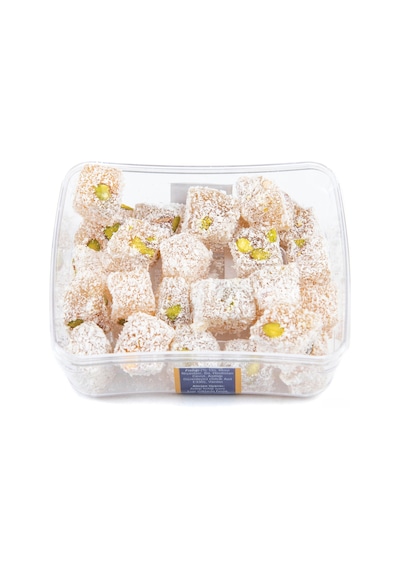 Hindistan Cevizli Antep Fıstıklı Mini Lokum 100 G