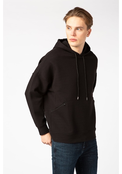 Vigoss Erkek Kapşonlu Sweatshırt 62170-00377 SIYAH