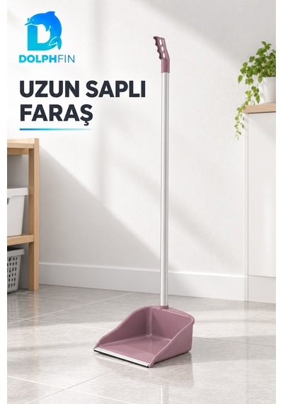 Uzun Saplı Faraş 92 Cm Plastik Çöp Ve Toz Toplama Küreği