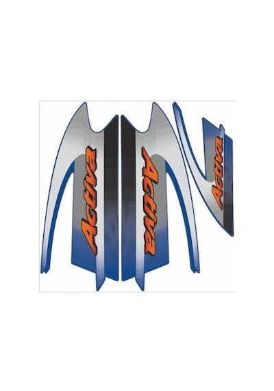 Honda Activa Sticker Etiket-arma Mavi Hs014