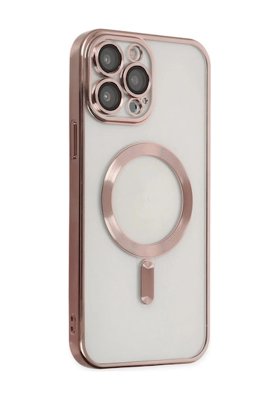 Durukar Apple iPhone Uyumlu 13 Pro Kılıf Kross Magneticsafe Kapak - Rose