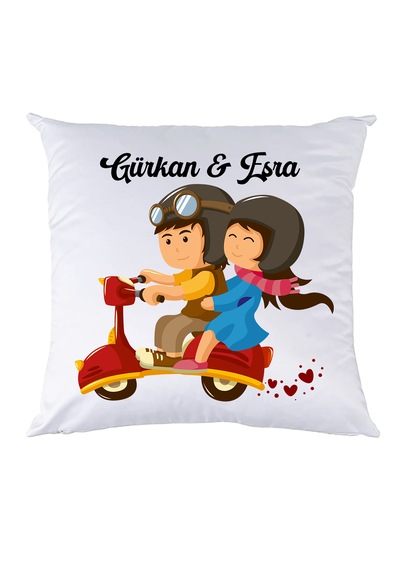 Motorcu Hediyesi İSimli Vespa Yastık